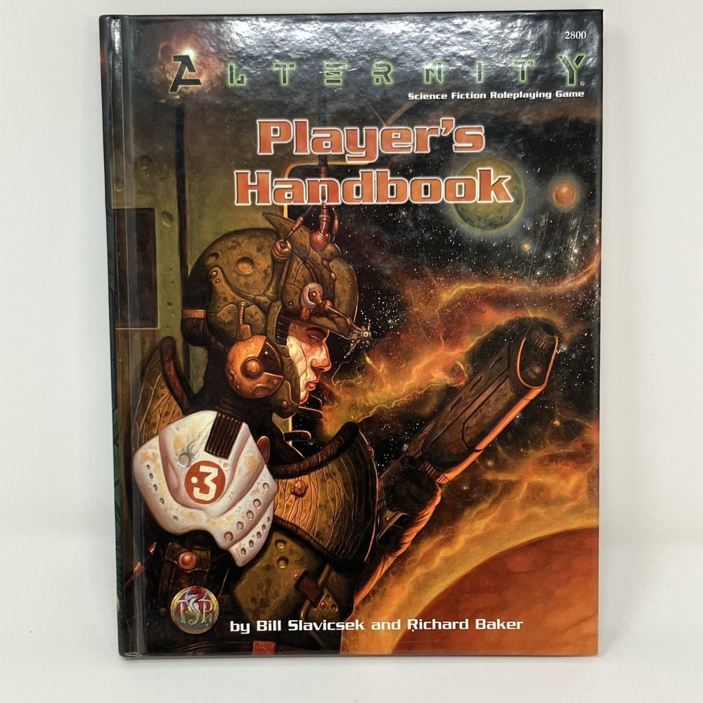 Vintage Alternity Players Handbook TSR 2800 Hardcover Sci-Fi RPG Book 1998 WotC